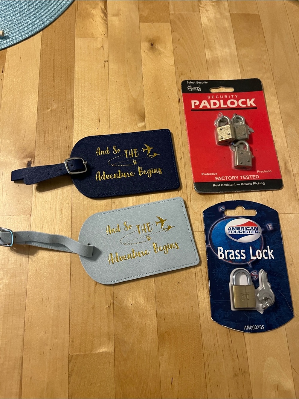 Travel Luggage Tag Set and Luggage Locks/Keys